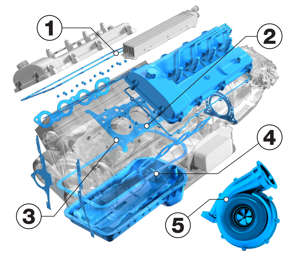 Exploded Engine